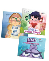 Kit 3 Livros Infantis Inteligência Emocional para Crianças + Brinde 4 a 12 Super Leitores