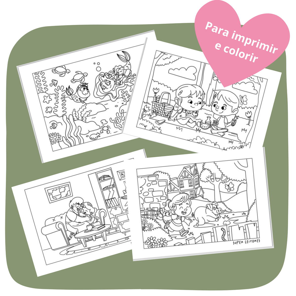 Download Digital - Desenho para colorir - Super Cute - Dezembro/2024