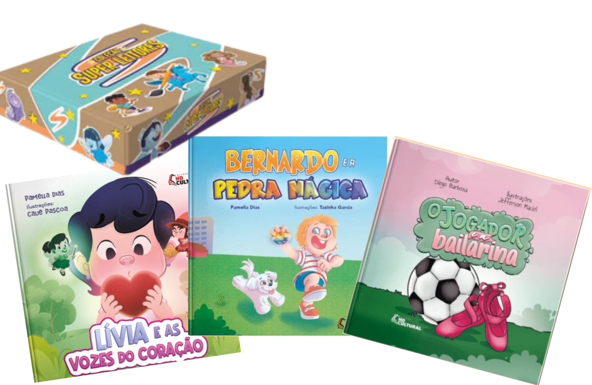 Kit 3 Livros Infantis 4-8 anos