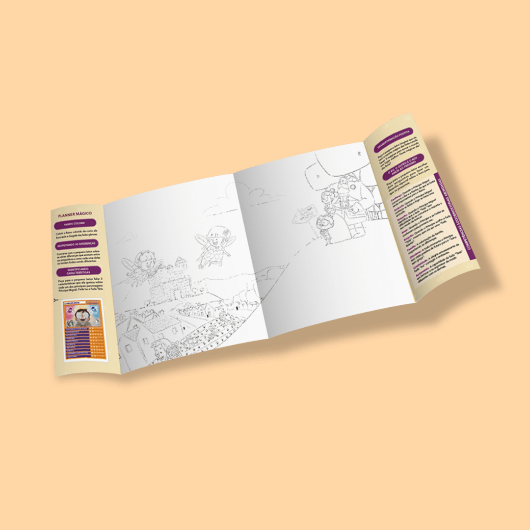 Livro Infantil "O Príncipe Miguel e as Fadas Gêmeas" - INCLUSÃO